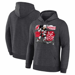 Jack Hughes New Jersey Devils Fresh Ice Hoodie - Charcoal | NHL online