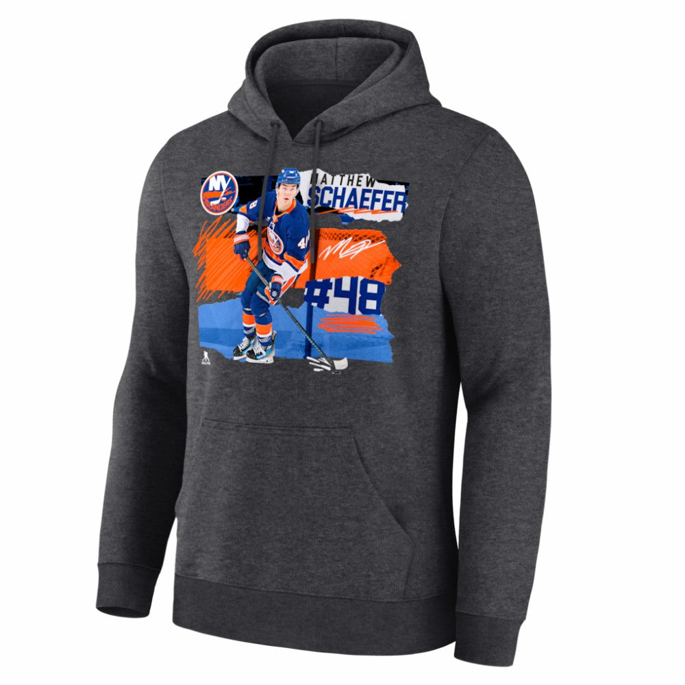 Matthew Schaefer New York Islanders Fresh Ice Hoodie - Charcoal | NHL near me