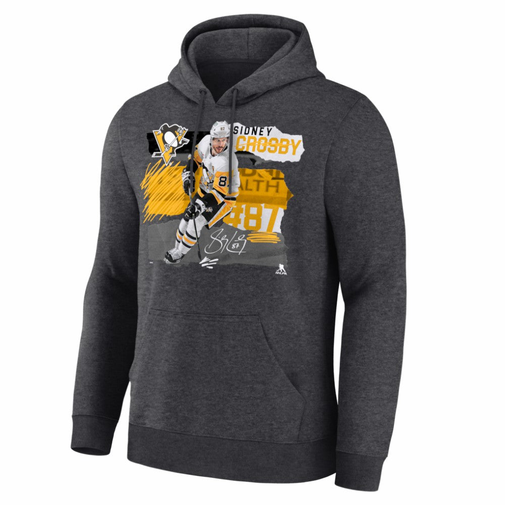 Sidney Crosby Pittsburgh Penguins Fresh Ice Hoodie - Charcoal | NHL online