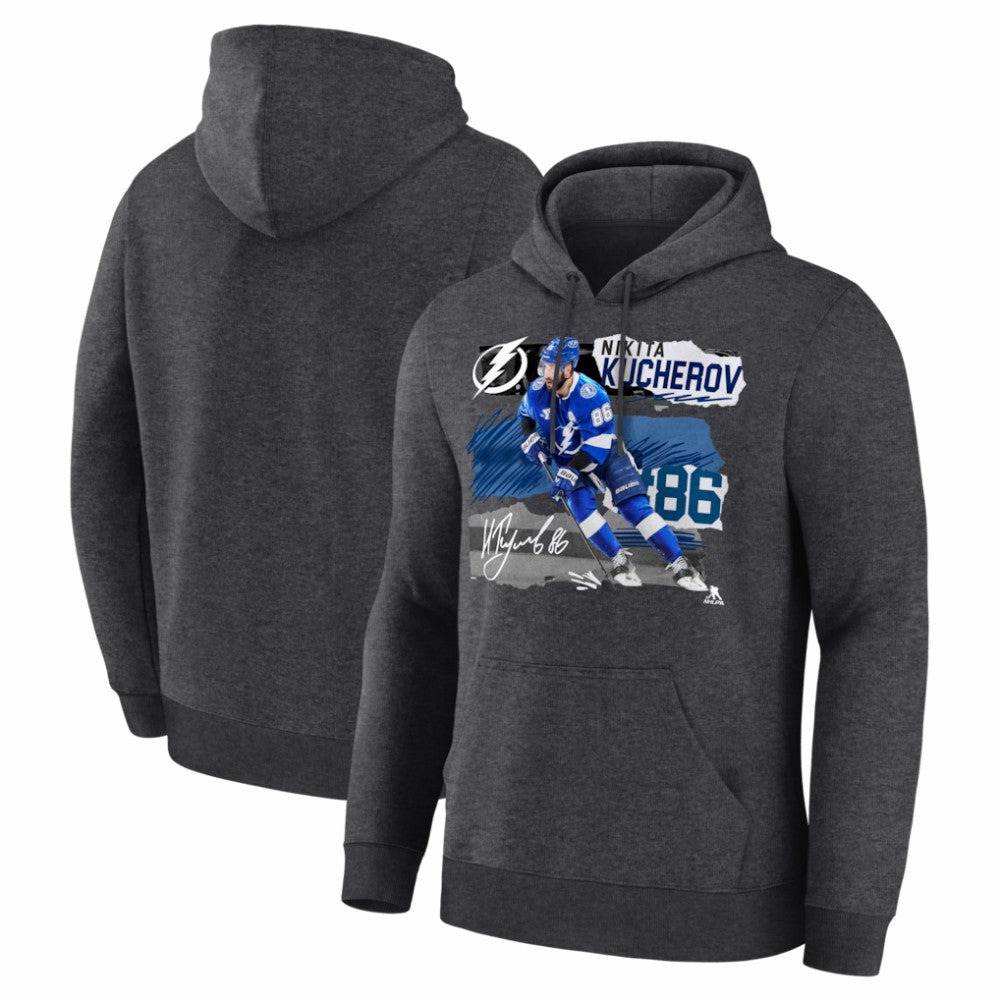 Nikita Kucherov Tampa Bay Lightning Fresh Ice Hoodie - Charcoal | NHL discount