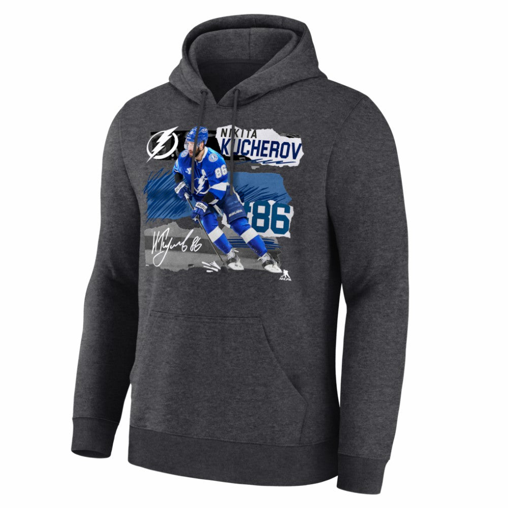 Nikita Kucherov Tampa Bay Lightning Fresh Ice Hoodie - Charcoal | NHL discount