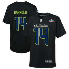 Sam Darnold Seattle Seahawks Youth Super Bowl LX Carbon Fashion Game Jersey - Black - Nike