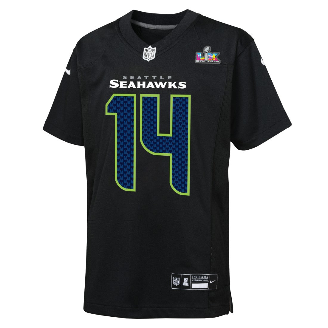 Sam Darnold Seattle Seahawks Youth Super Bowl LX Carbon Fashion Game Jersey - Black - Nike
