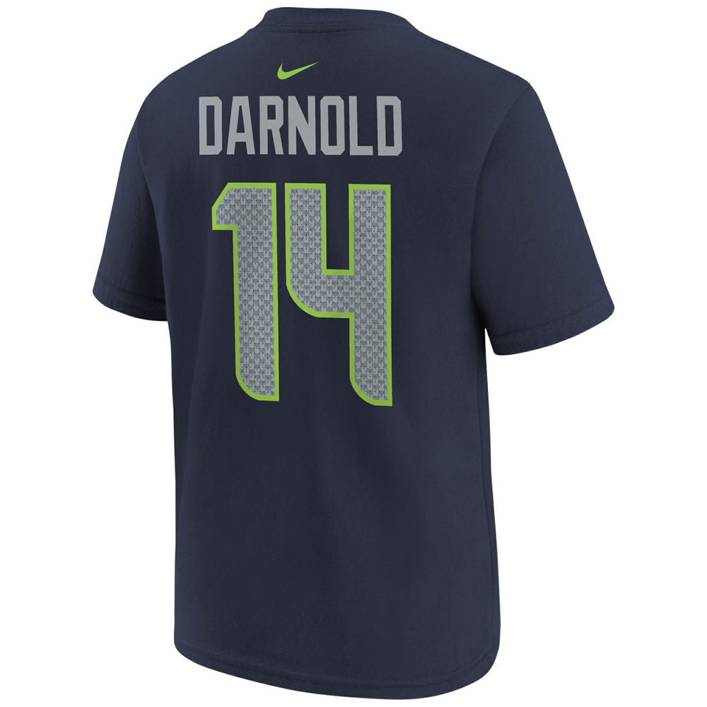 Sam Darnold Seattle Seahawks Youth Super Bowl LX Name & Number T-Shirt - College Navy - Nike