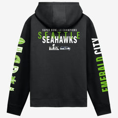 Seattle Seahawks Super Bowl LX Champions Four Piece Hoodie - Black - Fanatics