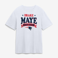 New England Patriots Drake Maye Fan Club T-Shirt - White - NFL