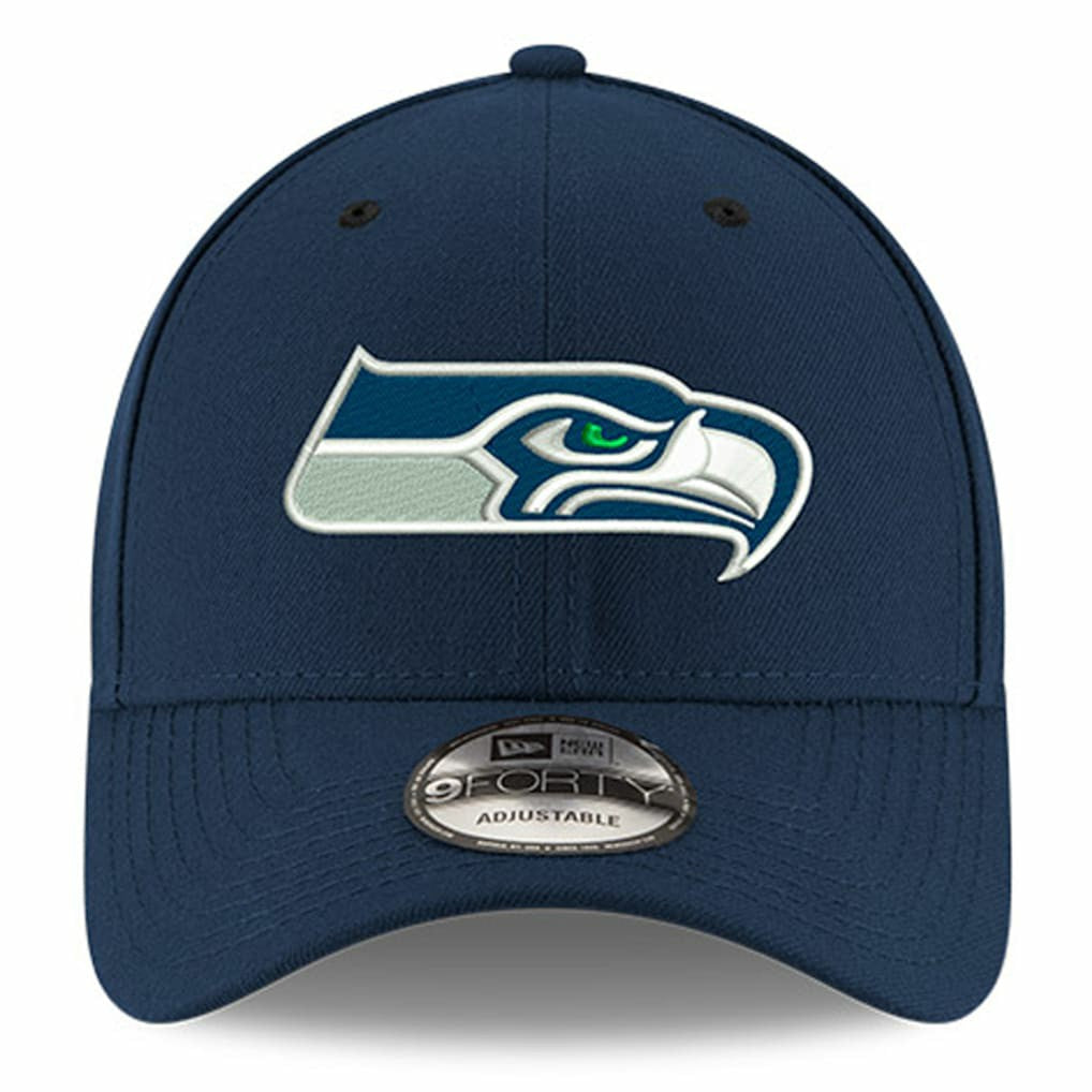 Seattle Seahawks New Era Youth 9FORTY Adjustable Hat - College Navy - NFL