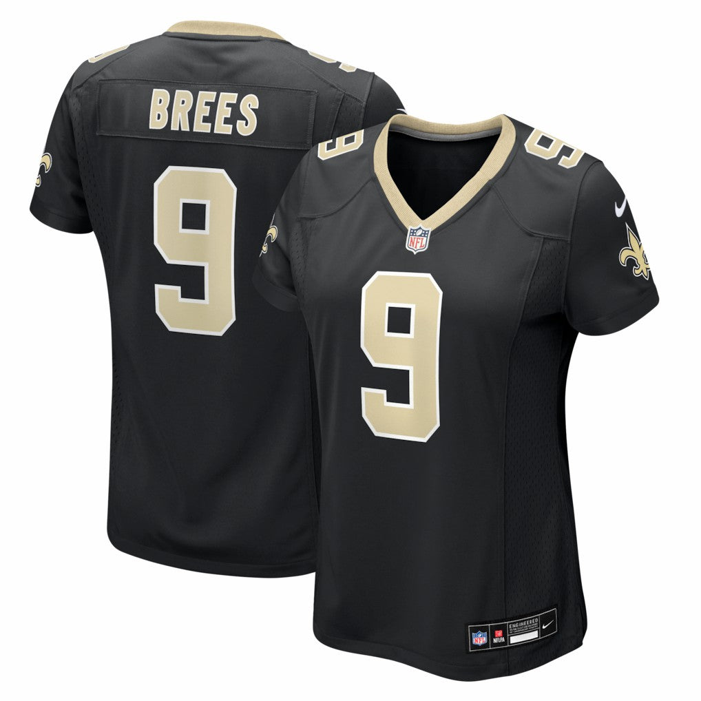 Drew Brees New Orleans Saints Women's Team Game Jersey - Black - Nike