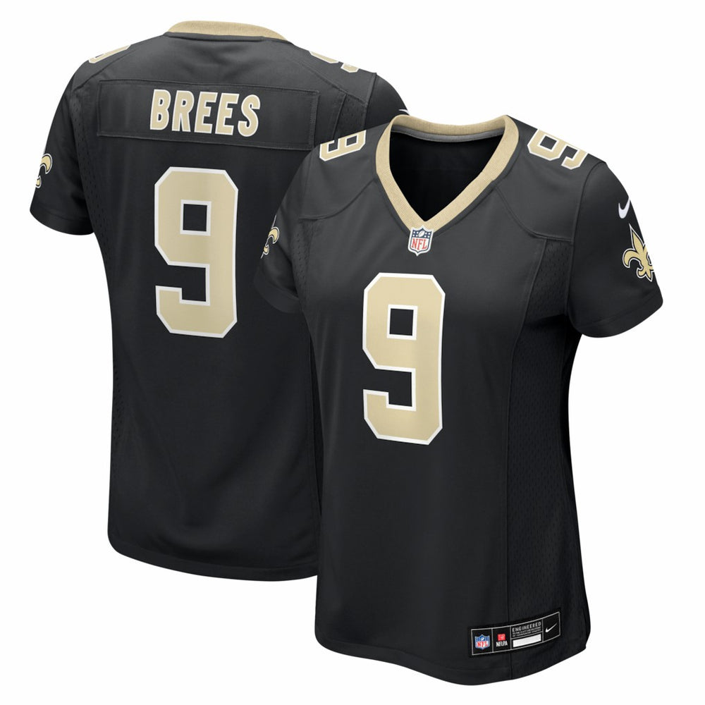 Drew Brees New Orleans Saints Women's Team Game Jersey - Black - Nike