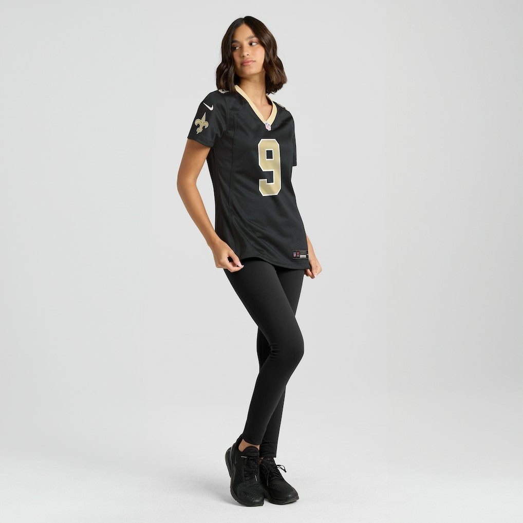 Drew Brees New Orleans Saints Women's Team Game Jersey - Black - Nike