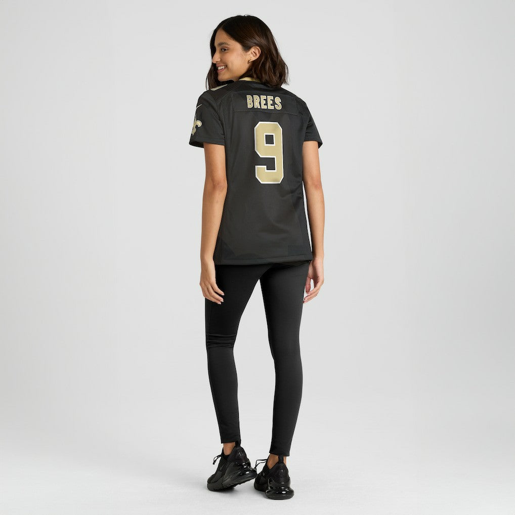 Drew Brees New Orleans Saints Women's Team Game Jersey - Black - Nike