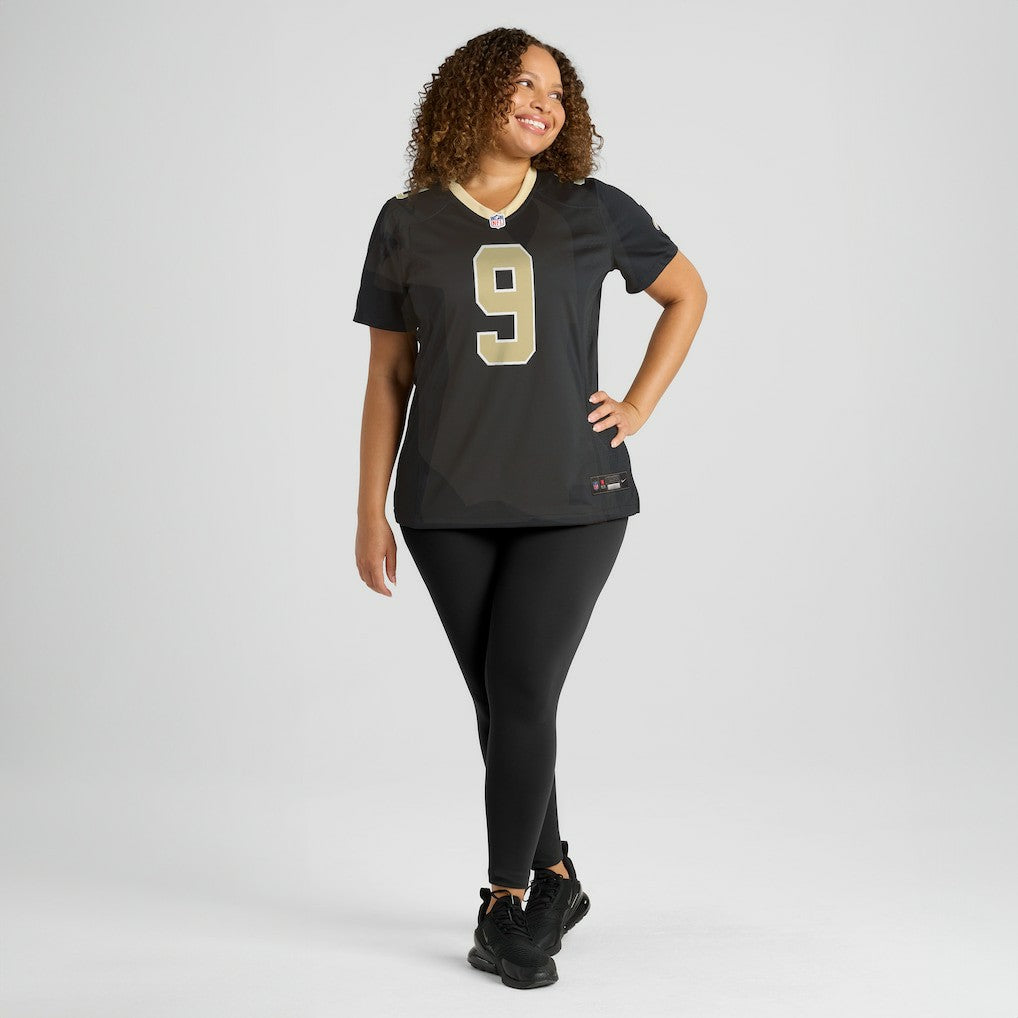 Drew Brees New Orleans Saints Women's Team Game Jersey - Black - Nike