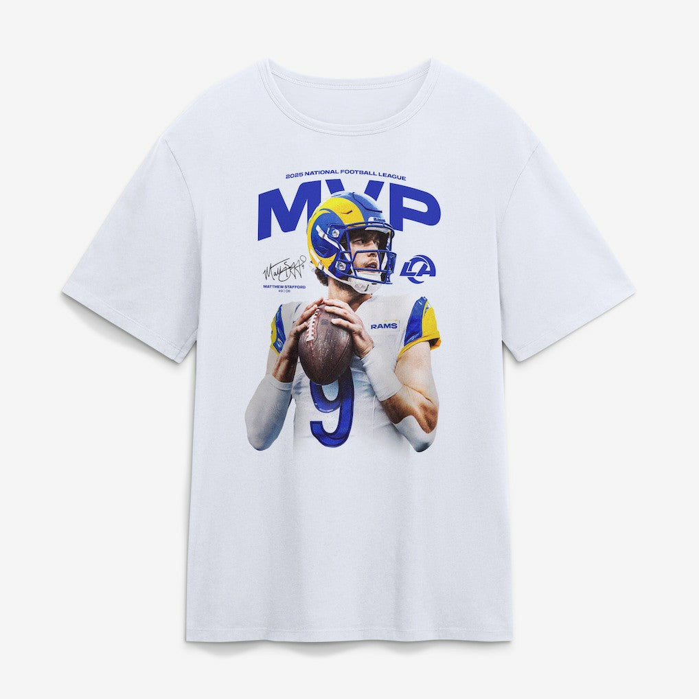 Matthew Stafford Los Angeles Rams 2025 NFL MVP T-Shirt - White - NFL