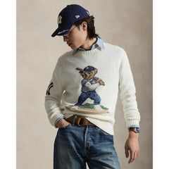 Yankees Polo Ralph Lauren Bear Sweater Discount