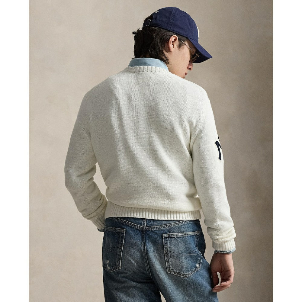 Yankees Polo Ralph Lauren Bear Sweater Discount