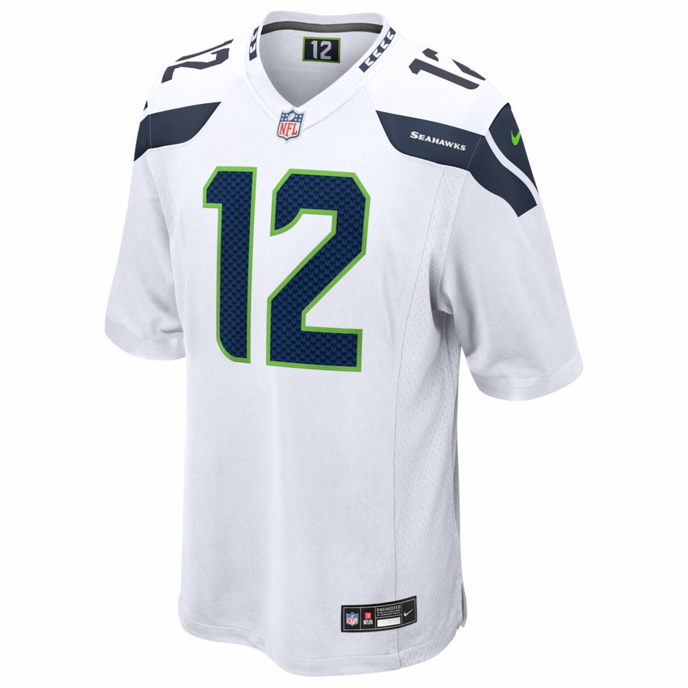 12s Seattle Seahawks Game Jersey - White - Nike