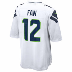 12s Seattle Seahawks Game Jersey - White - Nike
