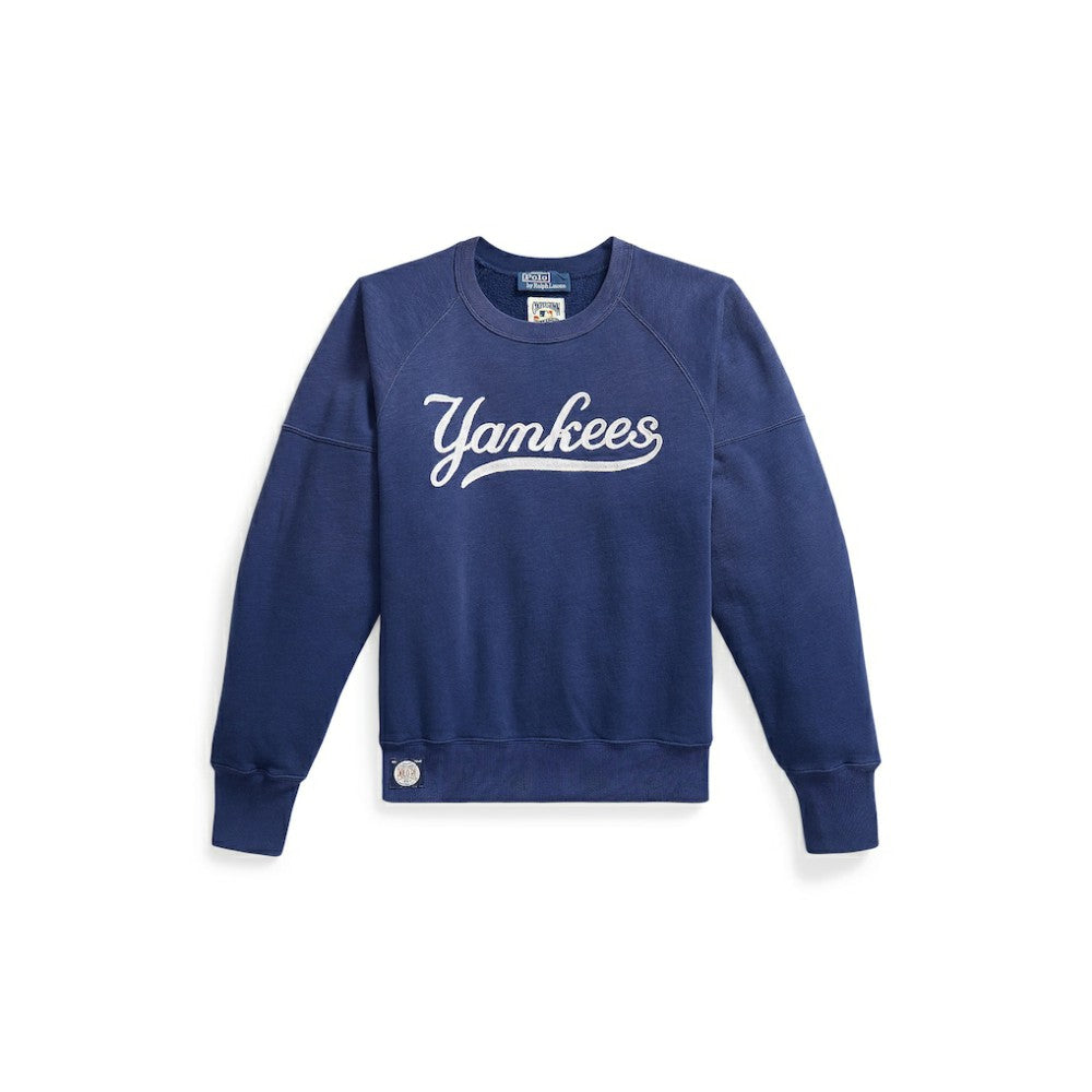 Yankees Polo Ralph Lauren Women's Vintage Knit Sweatshirt Outlet