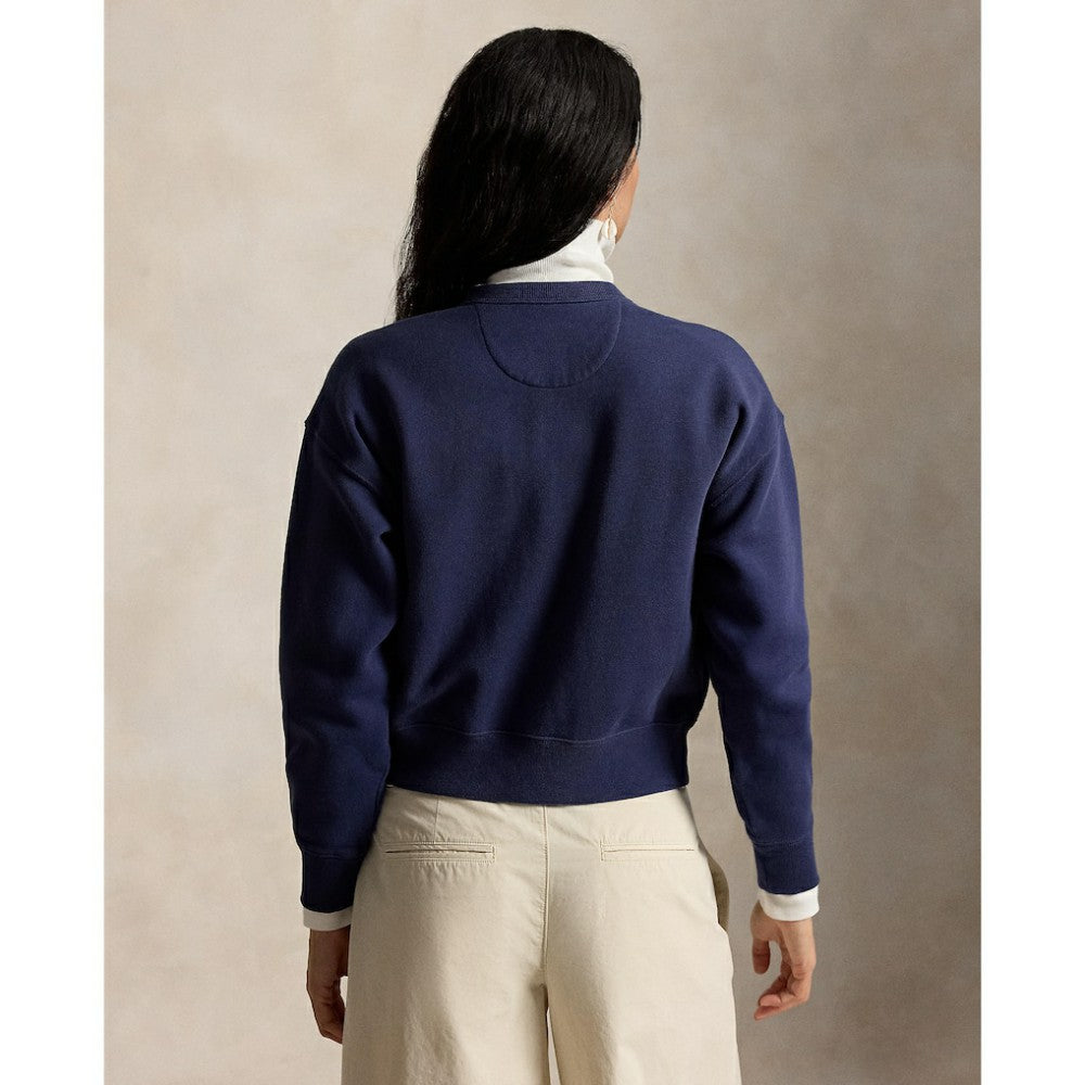 Yankees Polo Ralph Lauren Women's Seasonal Knit Full-Snap Cardigan for sale