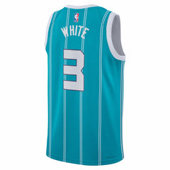 Coby White Charlotte Hornets Jordan Brand Unisex Swingman Jersey Icon Edition Teal