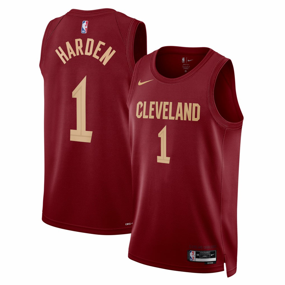 Nike James Harden Cleveland Cavaliers Unisex Swingman Jersey Icon Edition Wine