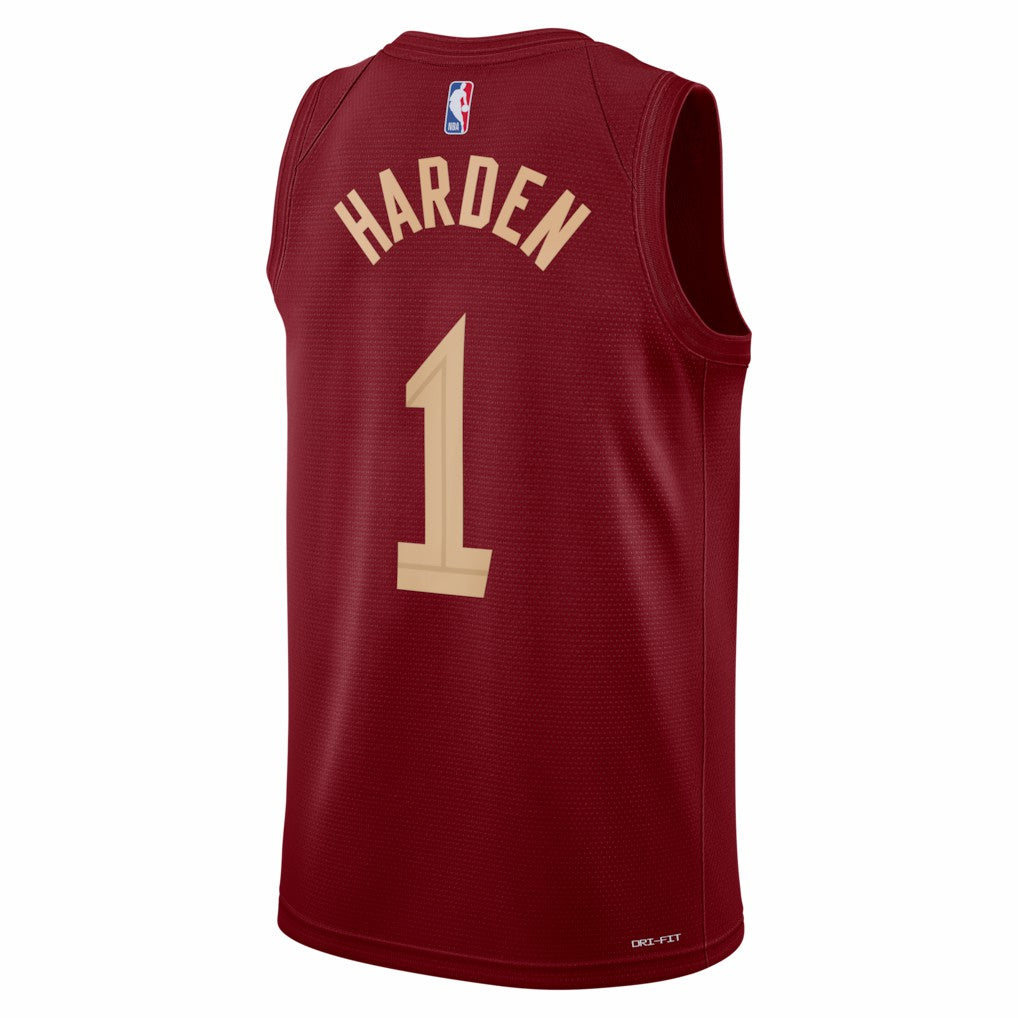 Nike James Harden Cleveland Cavaliers Unisex Swingman Jersey Icon Edition Wine