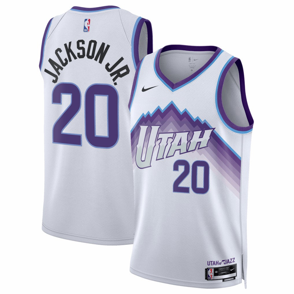 Nike Jaren Jackson Jr. Utah Jazz Unisex Swingman Jersey Association Edition White