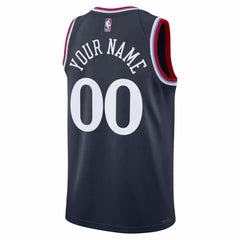 Nike LA Clippers Unisex Swingman Custom Jersey Icon Edition Navy