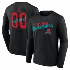 Arizona Diamondbacks  Hustle Personalized Name & Number Long Sleeve T-Shirt for sale