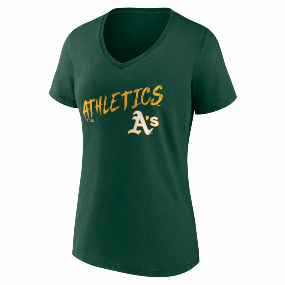 Athletics Women's Hustle Personalized Name & Number V-Neck T-Shirt Online