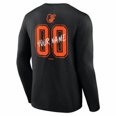 Baltimore Orioles  Hustle Personalized Name & Number Long Sleeve T-Shirt Outlet