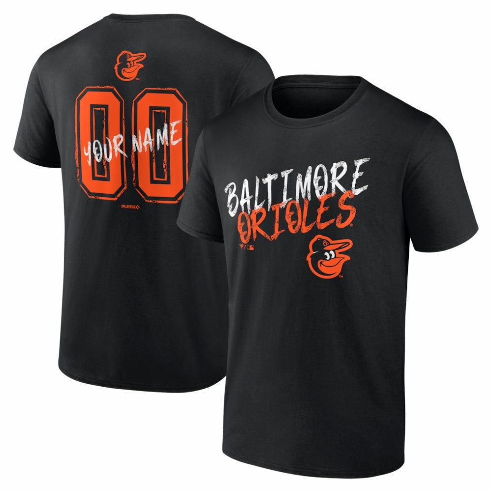 Baltimore Orioles  Hustle Personalized Name & Number T-Shirt for sale