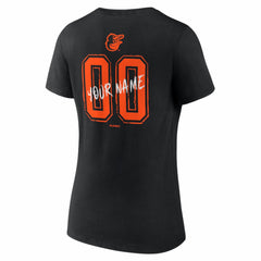 Baltimore Orioles Women's Hustle Personalized Name & Number V-Neck T-Shirt Online