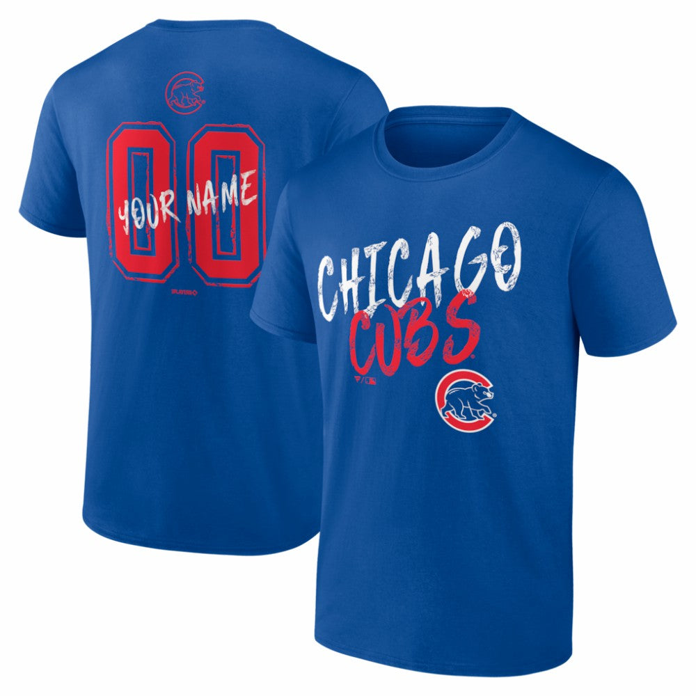 Chicago Cubs  Hustle Personalized Name & Number T-Shirt Discount