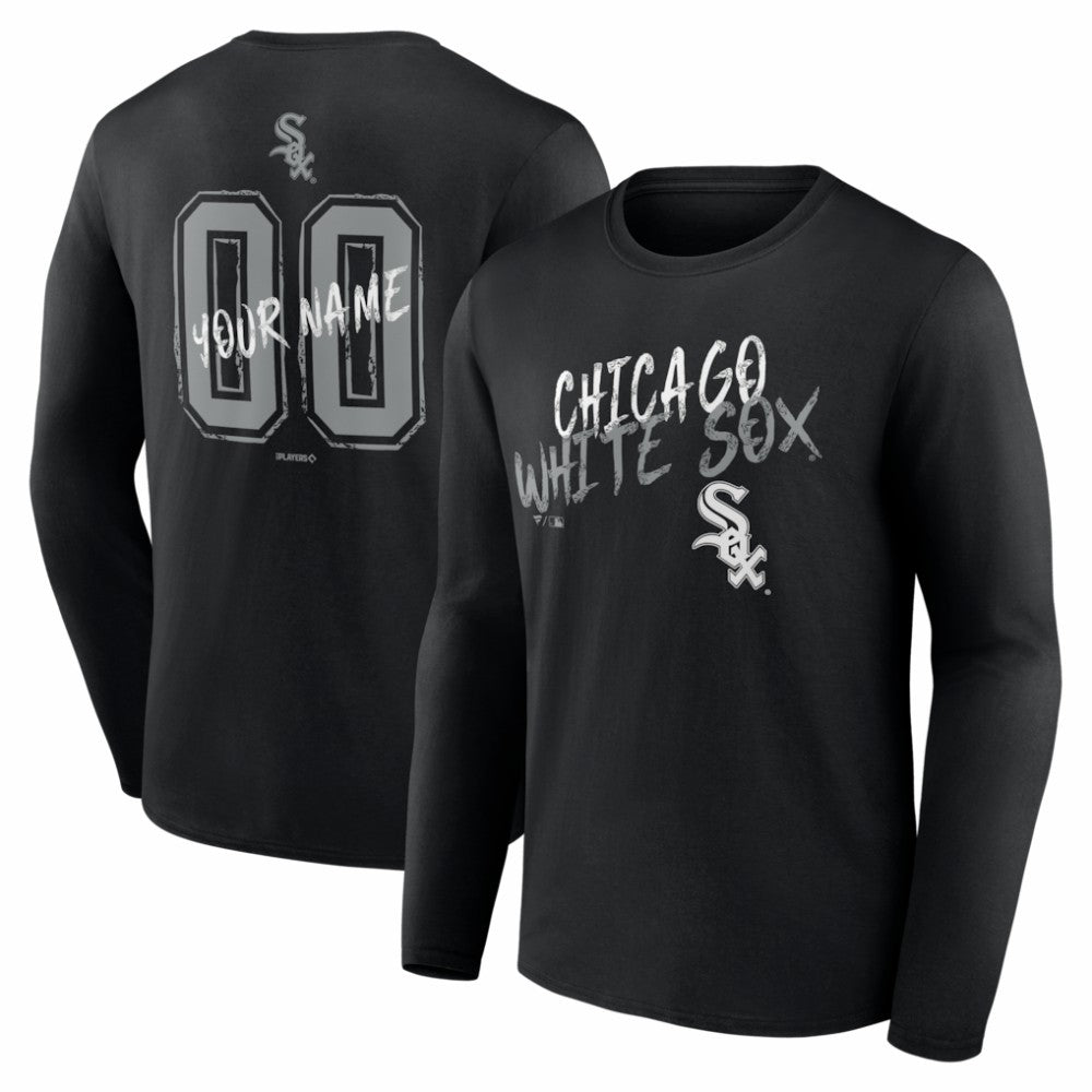 Chicago White Sox  Hustle Personalized Name & Number Long Sleeve T-Shirt Discount
