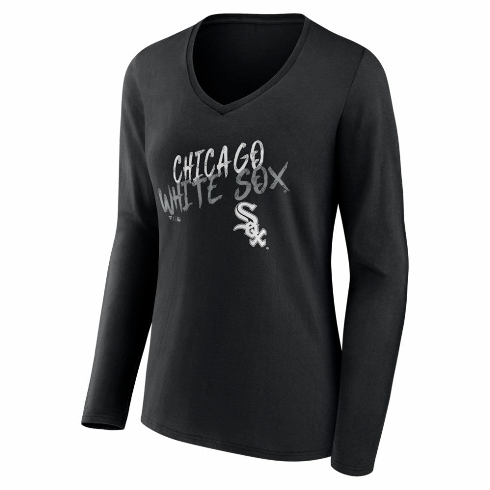 Chicago White Sox Women's Hustle Personalized Name & Number Long Sleeve V-Neck T-Shirt Near Me
