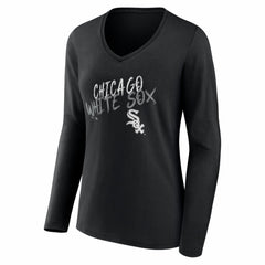 Chicago White Sox Women's Hustle Personalized Name & Number Long Sleeve V-Neck T-Shirt Near Me