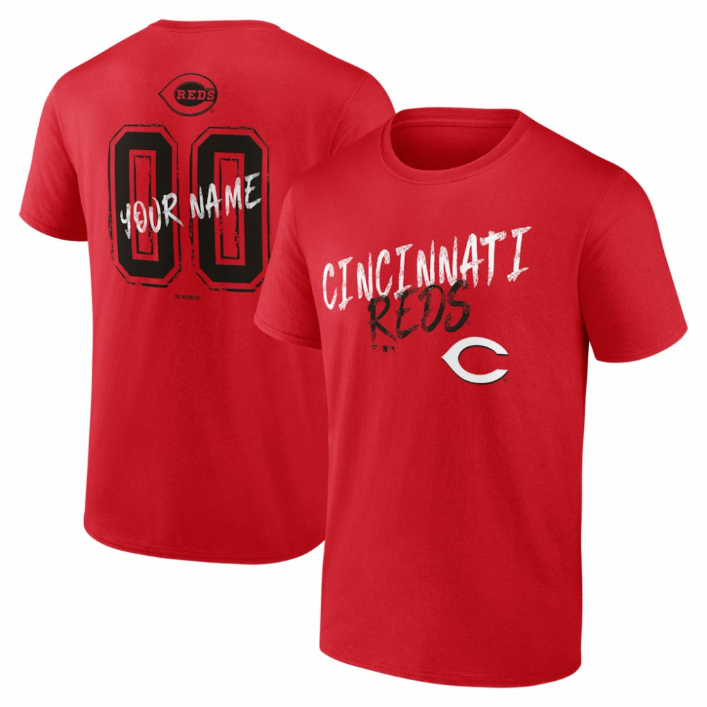 Cincinnati Reds  Hustle Personalized Name & Number T-Shirt Online
