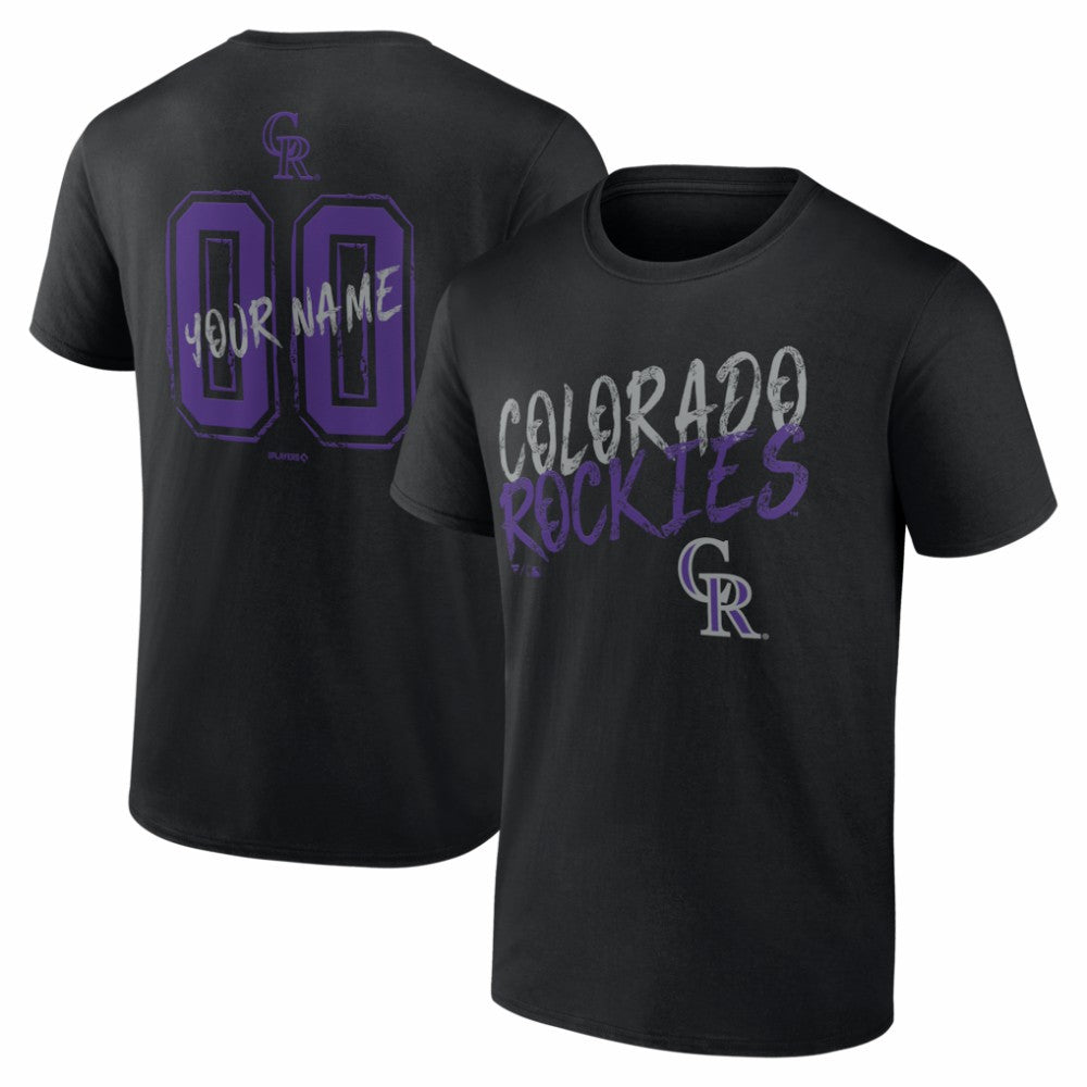 Colorado Rockies  Hustle Personalized Name & Number T-Shirt for sale