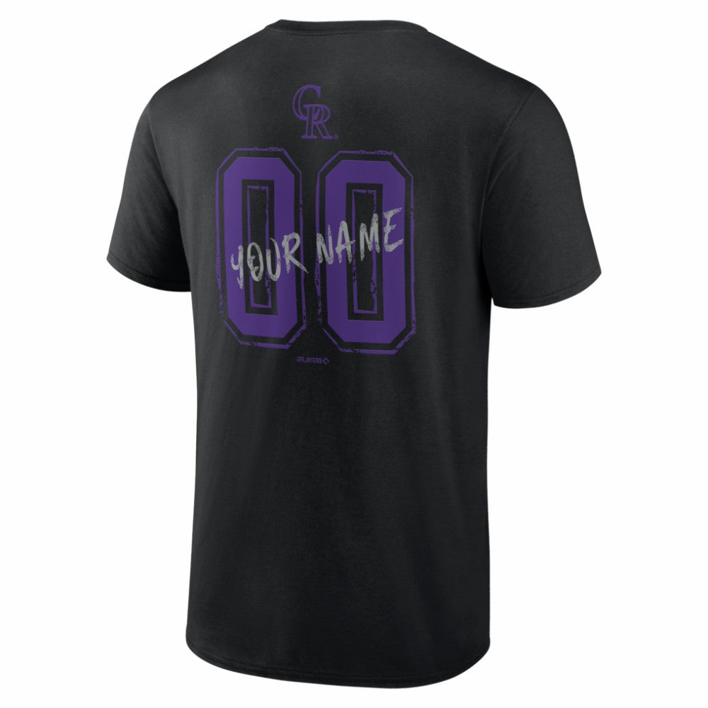 Colorado Rockies  Hustle Personalized Name & Number T-Shirt for sale