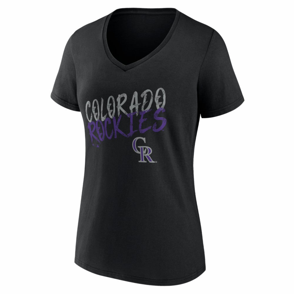 Colorado Rockies Women's Hustle Personalized Name & Number V-Neck T-Shirt Online