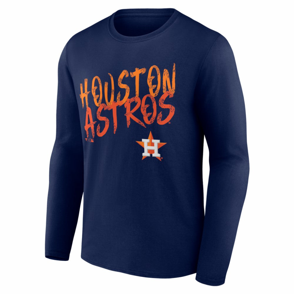 Houston Astros  Hustle Personalized Name & Number Long Sleeve T-Shirt for sale