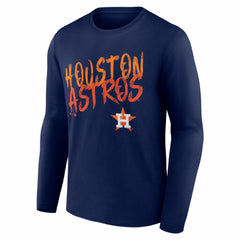 Houston Astros  Hustle Personalized Name & Number Long Sleeve T-Shirt for sale