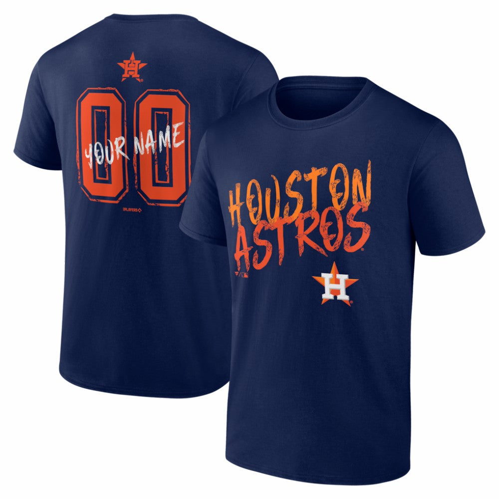 Houston Astros  Hustle Personalized Name & Number T-Shirt Online