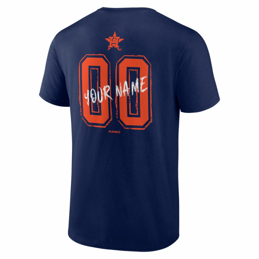Houston Astros  Hustle Personalized Name & Number T-Shirt Online