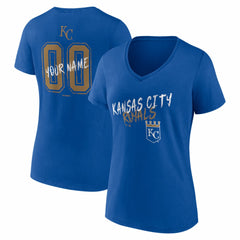 Kansas City Royals Women's Hustle Personalized Name & Number V-Neck T-Shirt Near Me