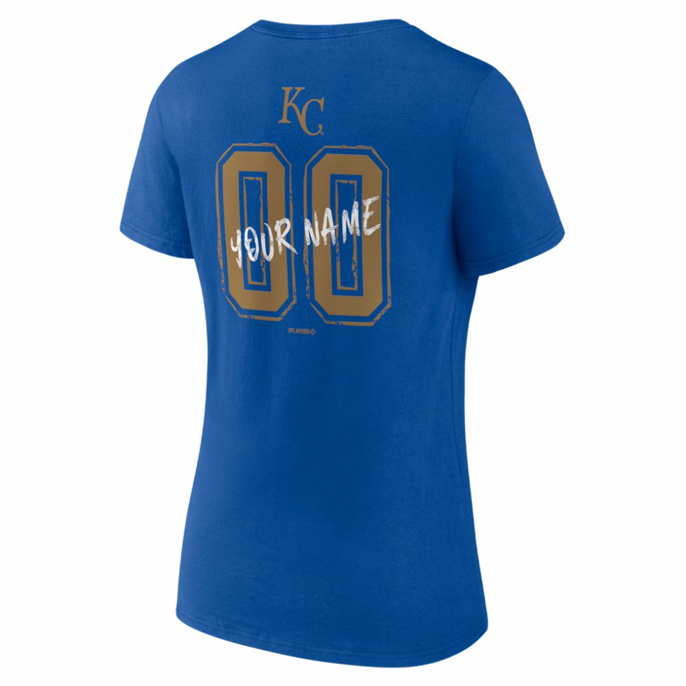 Kansas City Royals Women's Hustle Personalized Name & Number V-Neck T-Shirt Near Me