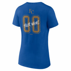 Kansas City Royals Women's Hustle Personalized Name & Number V-Neck T-Shirt Near Me
