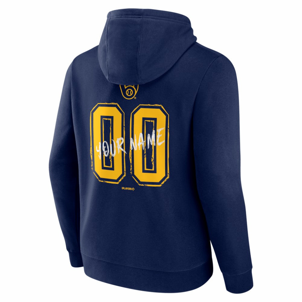 Milwaukee Brewers  Hustle Personalized Name & Number Hoodie Sale
