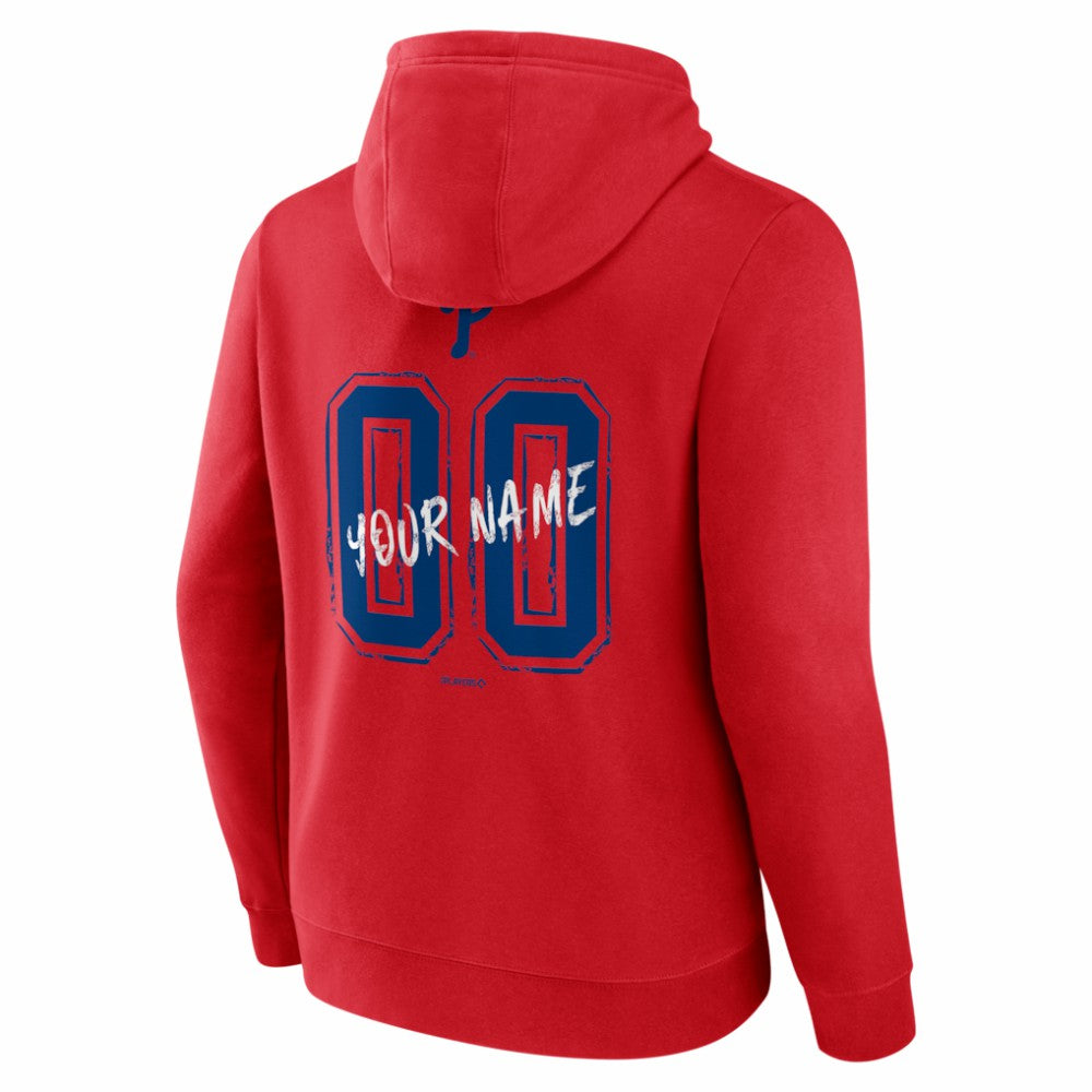Philadelphia Phillies  Hustle Personalized Name & Number Hoodie Outlet